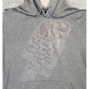 The North Face Gray Pullover Hoodie Size Medium M Womans Spell Out
